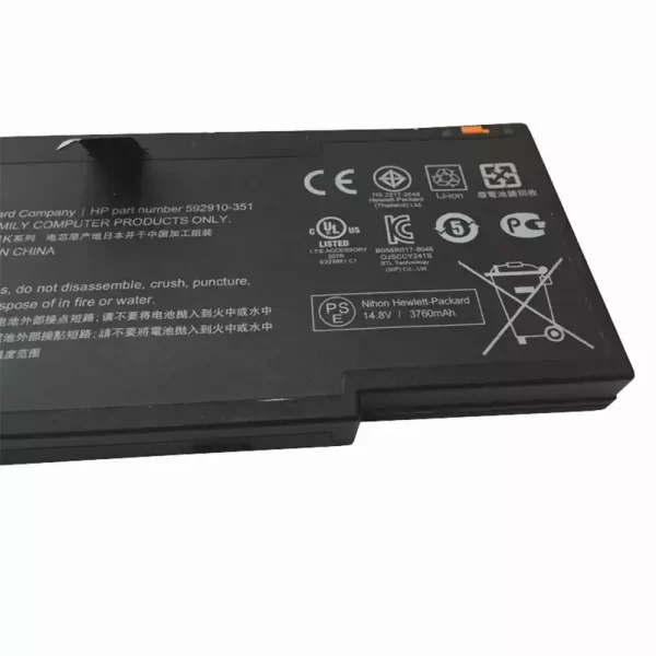 laptop akku/akkumulátor az HP 593548-001 - Image 3