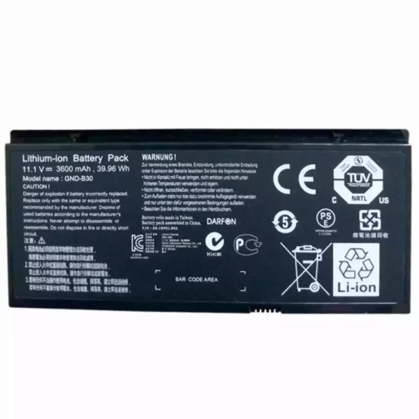 laptop akku/akkumulátor az GIGABYTE GND-B30
