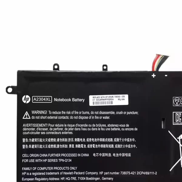 laptop akku/akkumulátor az HP 738392-005 - Image 3