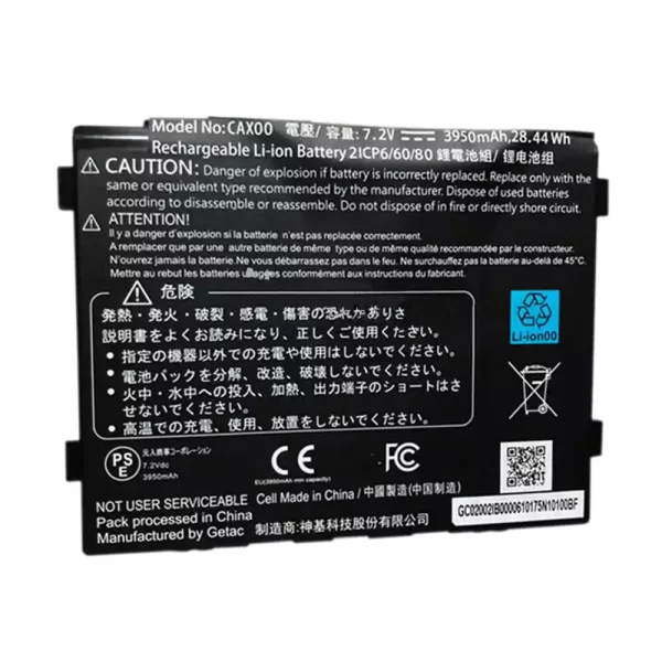 laptop akku/akkumulátor az Getac CAX00,CAXOO