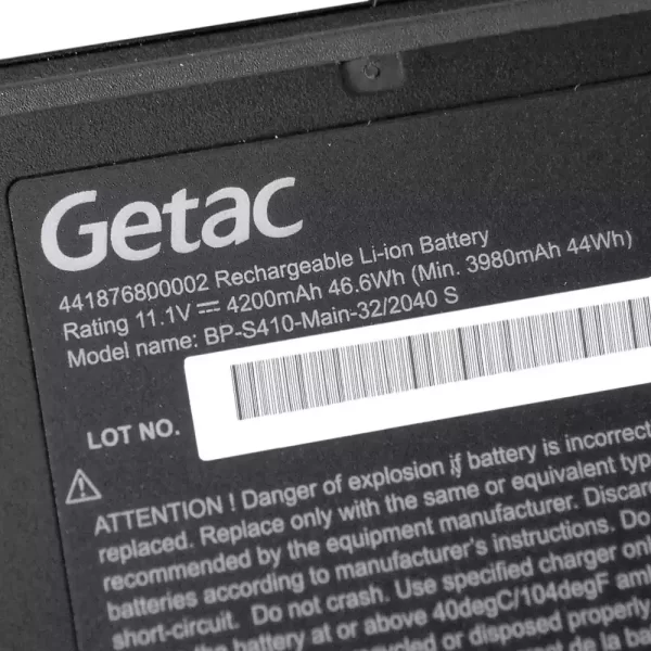 laptop akku/akkumulátor az GETAC BP-S410-Main-32/2040 S - Image 3