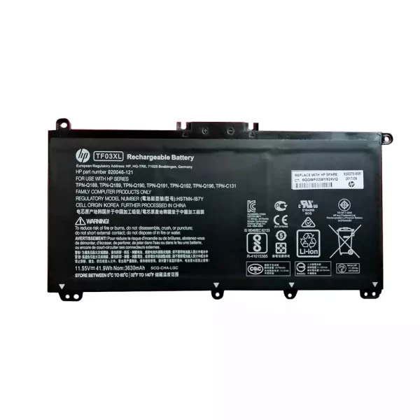 laptop akku/akkumulátor az HP 920070-855,920046-121