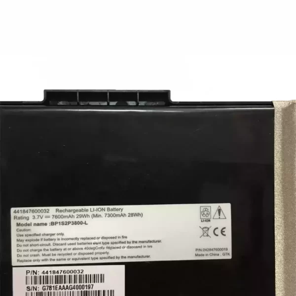 laptop akku/akkumulátor az Getac Z710 - Image 3
