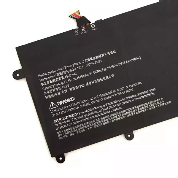 laptop akku/akkumulátor az Hasee SQU-1721,3ICP4/91/91 - Image 3