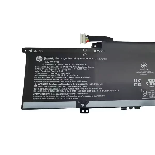 laptop akku/akkumulátor az HP BN03XL - Image 2