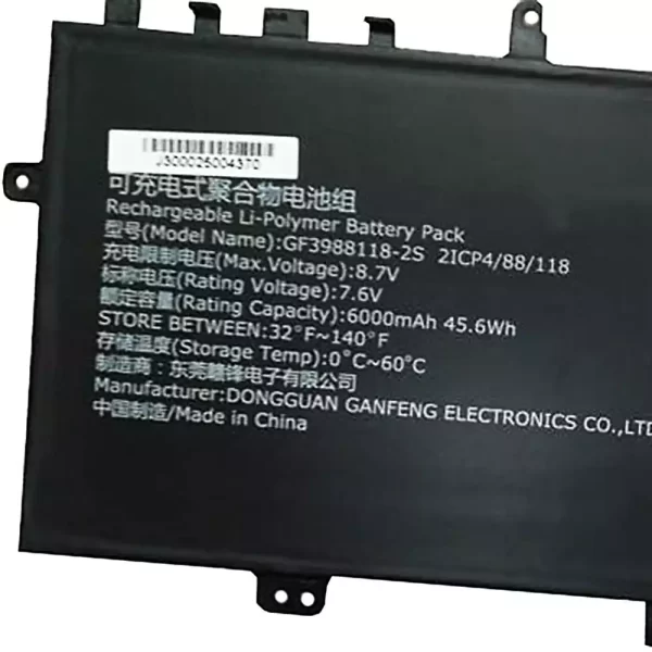laptop akku/akkumulátor az GF3988118-2S - Image 2
