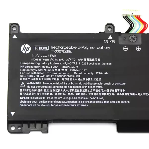 laptop akku/akkumulátor az HP HSTNN-OB1T HSTNN-IB9P TPN-DB0B M01524-AC1 M02027-005 - Image 3