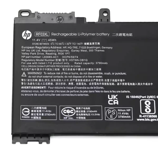 laptop akku/akkumulátor az HP L83685-AC1 HSN-Q25C HSN-Q21C HSTNN-OB1C HSTNN-OB1Q HSTNN-DB9A HSTNN-UB7R - Image 3