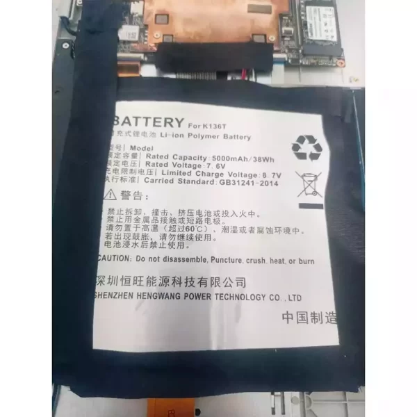laptop akku/akkumulátor az K136T,VASTKING  K157 K149U,TREKSTOR Primebook c13b