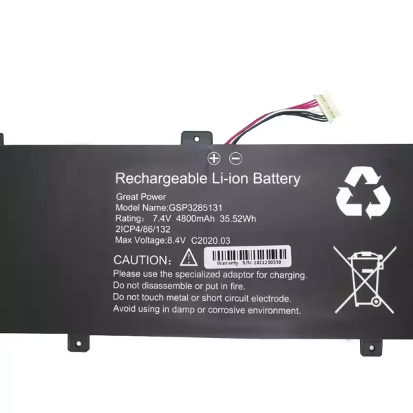 laptop akku/akkumulátor az GSP3285131 U3285131P-2S1P U3285131PV-2S - Image 2