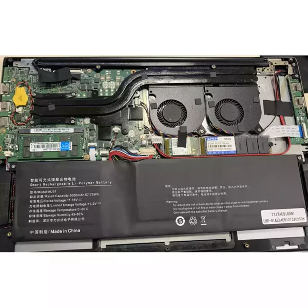 laptop akku/akkumulátor az HIPAA S3 AU51
