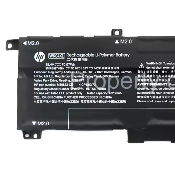 laptop akku/akkumulátor az HP TPN-Q265 HSTNN-OB2C M39179-005 M38822-CE1 M38822-AC1 - Image 3