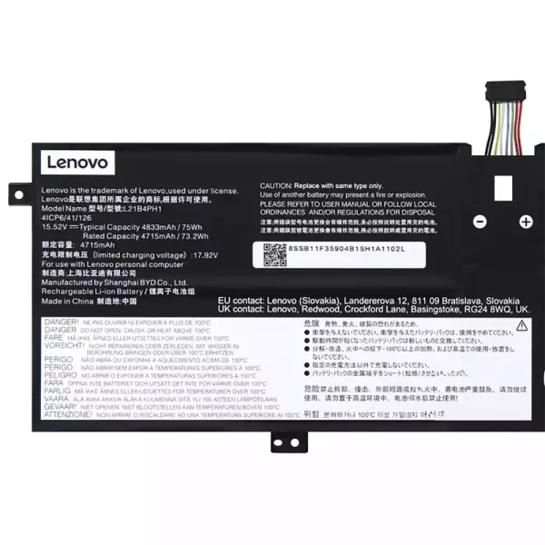 laptop akku/akkumulátor az LENOVO L21B4PH1 L21C4PH1 L21M4PH1 L21L4PH1 L21D4PH1 - Image 3