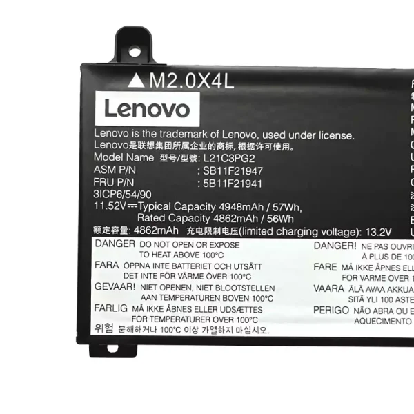 laptop akku/akkumulátor az Lenovo L21C3PG2 L21M3PG2 - Image 4