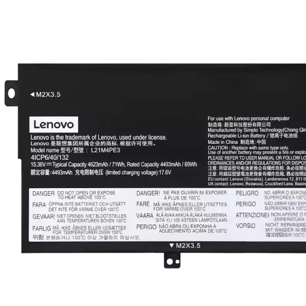 laptop akku/akkumulátor az Lenovo L21M4PE3 L21L4PE3 - Image 3