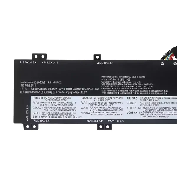 laptop akku/akkumulátor az Lenovo L21B4PC0 L21C4PC1 L21D4PC1 L21M4PC2 L21M4PC3 - Image 3