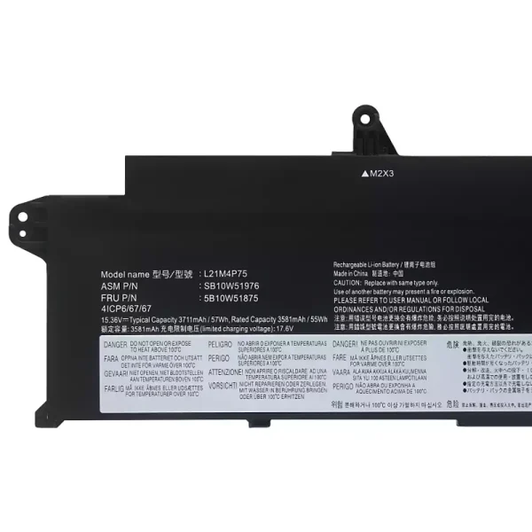 laptop akku/akkumulátor az LENOVO L21B4P71 L21M4P75 L21C4P75 L21L4P73 - Image 3