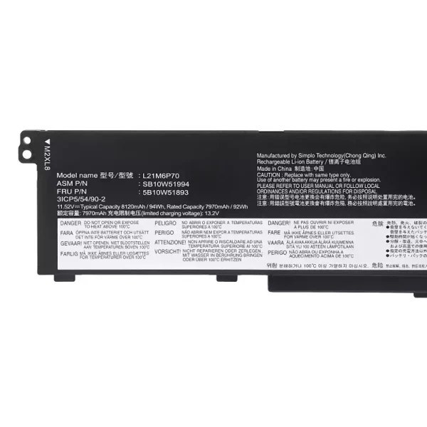 laptop akku/akkumulátor az LENOVO L21M6P70 L21L6P70 L21D6P70 - Image 3