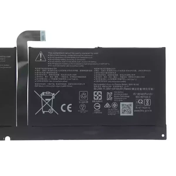 laptop akku/akkumulátor az 96BTA016H 96BTA015H DYNC01,Microsoft Surface Pro 8 1983 1982 - Image 3