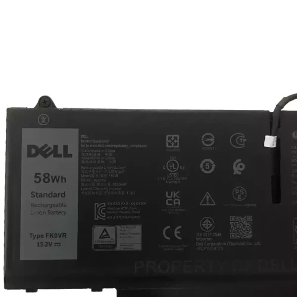 laptop akku/akkumulátor az DELL FK0VR FKOVR - Image 3