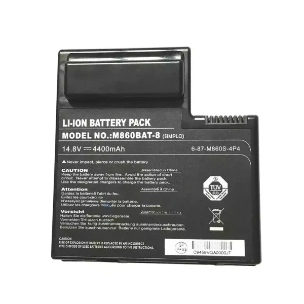 laptop akku/akkumulátor az CLEVO M860BAT-8