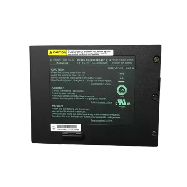 laptop akku/akkumulátor az CLEVO D900CBAT-12 6-87-D90CS-4E6