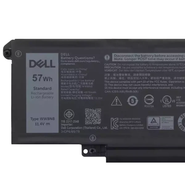 laptop akku/akkumulátor az DELL WW8N8 66DWX - Image 3