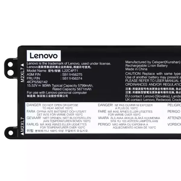 laptop akku/akkumulátor az LENOVO L22C4P71 L22M4P71 - Image 3