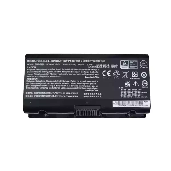 laptop akku/akkumulátor az PB50BAT-6-62