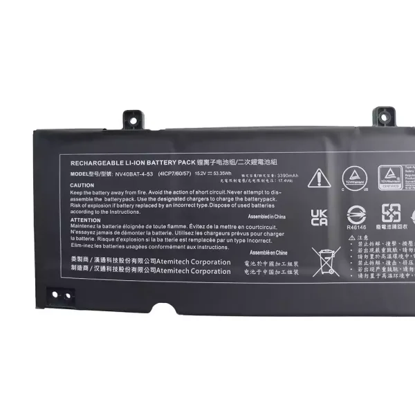 laptop akku/akkumulátor az CLEVO NV40BAT-4-53 - Image 3