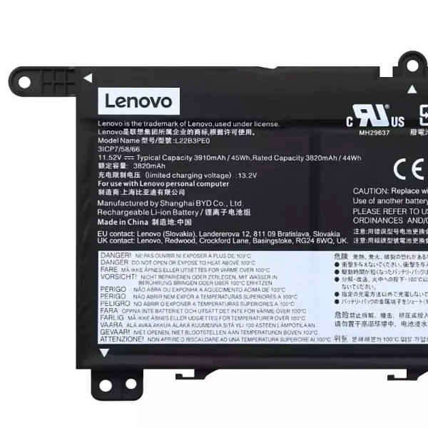 laptop akku/akkumulátor az LENOVO L22B3PE0 L22C3PE0 L22M3PE0 - Image 3