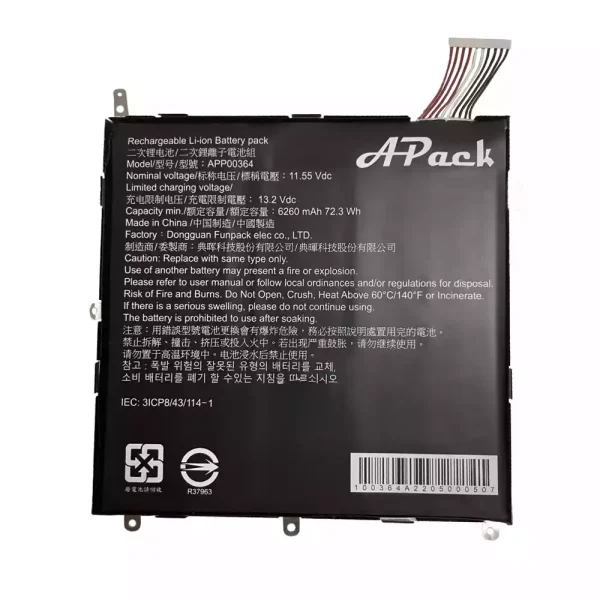 laptop akku/akkumulátor az APack APP00364
