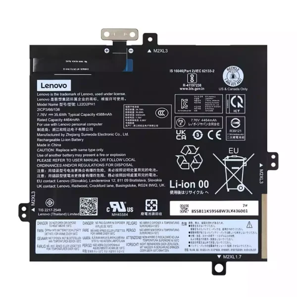 laptop akku/akkumulátor az LENOVO L22B2PH1 L22D2PH1