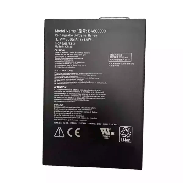 laptop akku/akkumulátor az BA800000