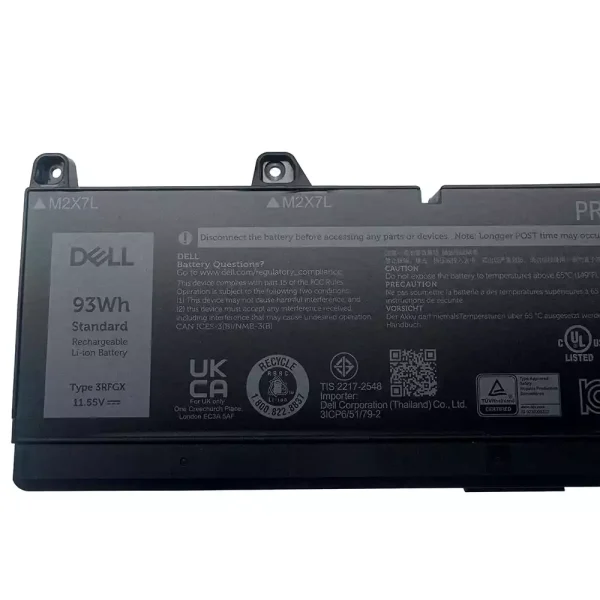 laptop akku/akkumulátor az DELL 3RFGX 1XM5X - Image 3