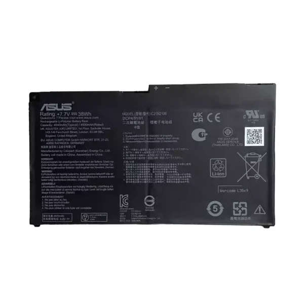 laptop akku/akkumulátor az ASUS C21N2106