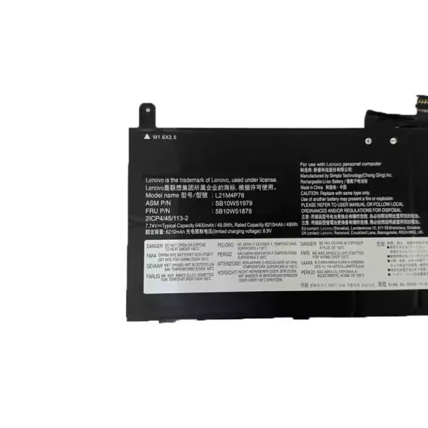 laptop akku/akkumulátor az LENOVO L21M4P76 L21D4P76 - Image 3