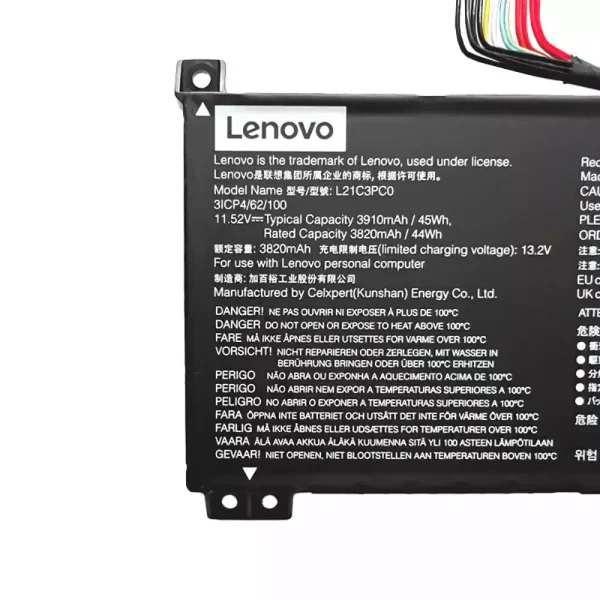 laptop akku/akkumulátor az Lenovo L21C3PC0 L21D3PC0 L21L3PC0 L21M3PC0 - Image 4