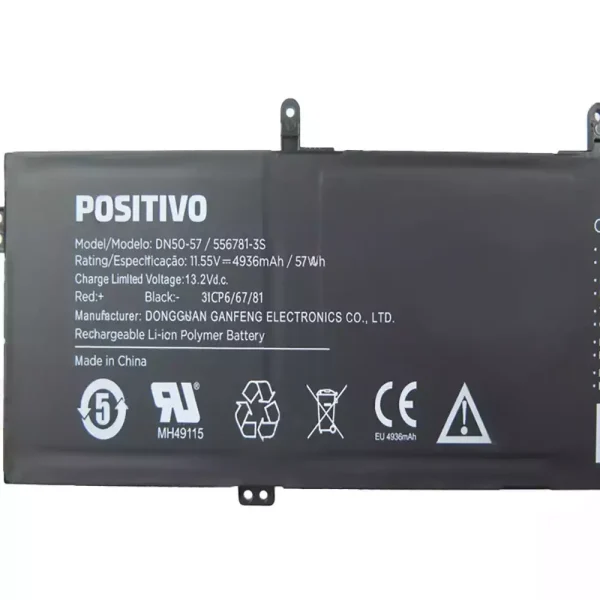 laptop akku/akkumulátor az POSITIVO DN50-57 556781-3S - Image 3