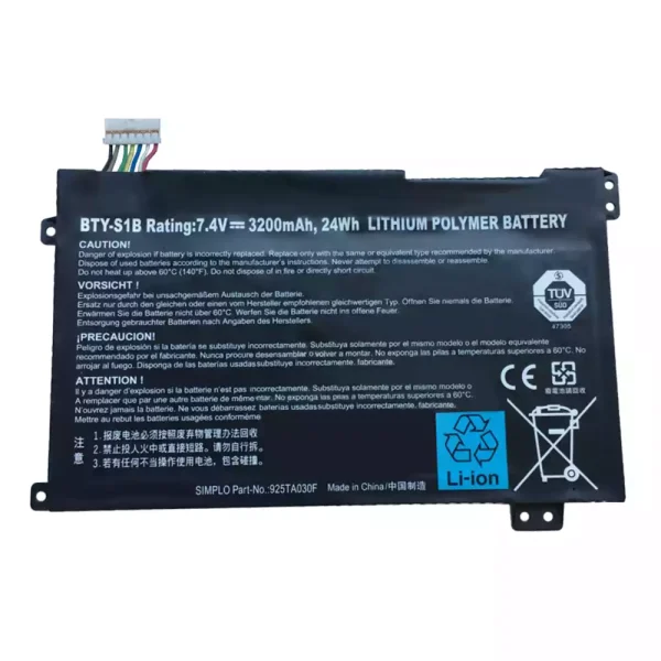 laptop akku/akkumulátor az MSI BTY-S1B 40033906 925TA030F
