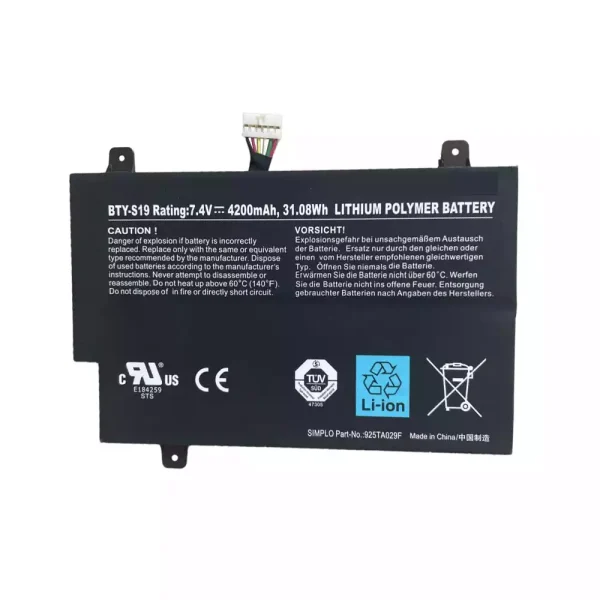 laptop akku/akkumulátor az MSI BTY-S19