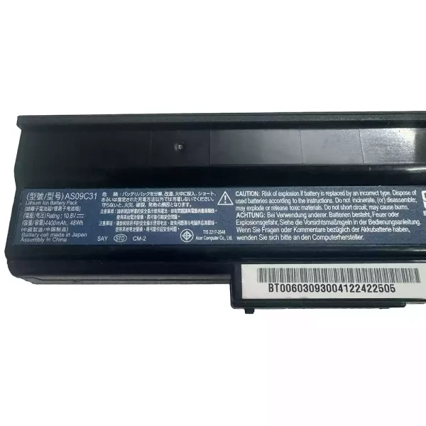 laptop akku/akkumulátor az ACER AS09C71 AS09C75 AS09C31 - Image 2