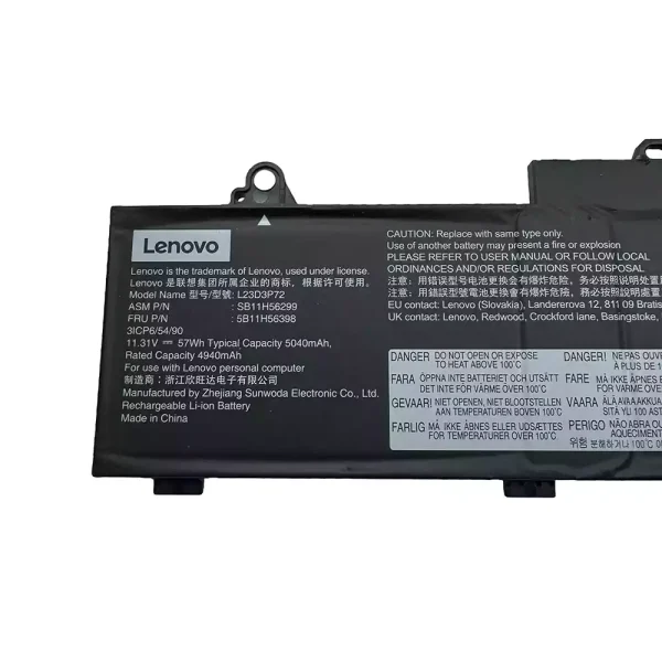 laptop akku/akkumulátor az Lenovo L23D3P72 L23M3P70 L22D3P71 - Image 2