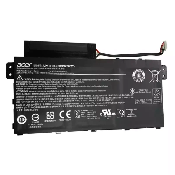 laptop akku/akkumulátor az ACER AP18H18L
