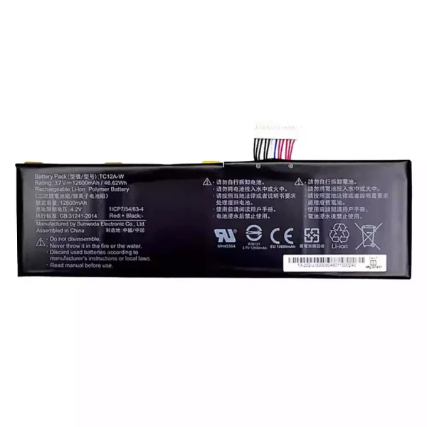 laptop akku/akkumulátor az TC12A-W 13-202-jj8330