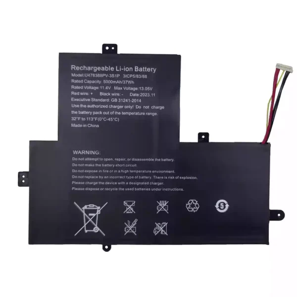 laptop akku/akkumulátor az U478388PV-3S1P