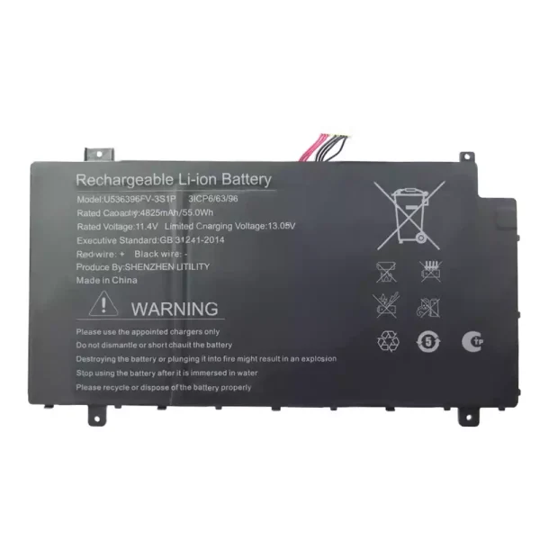 laptop akku/akkumulátor az U536396PV-3S1P