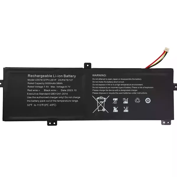 laptop akku/akkumulátor az U3576127PV-2S1P 3576127P-2S1P
