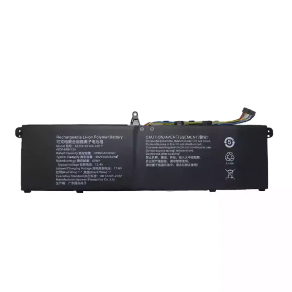 laptop akku/akkumulátor az AEC3166124-4S1P