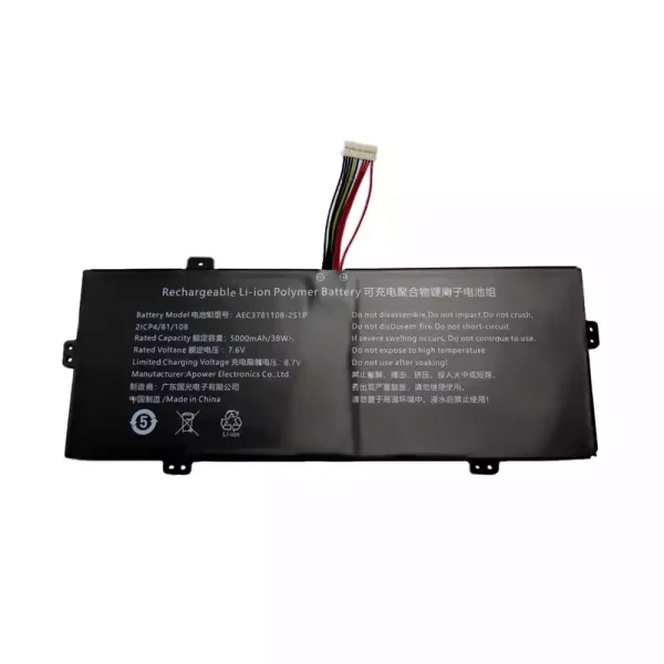 laptop akku/akkumulátor az AEC3781108-2S1P